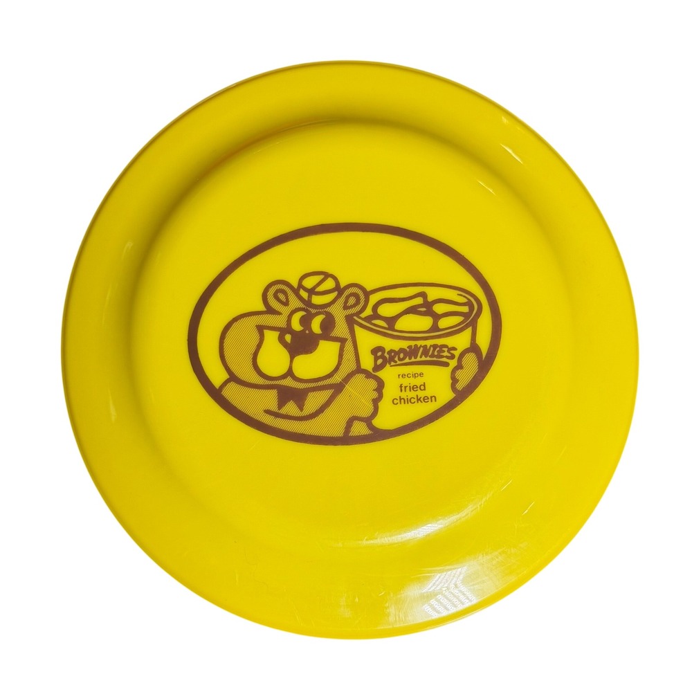 Vintage Humphrey Flyer Brownies Fried Chicken Yellow Flying Disc USA No 11